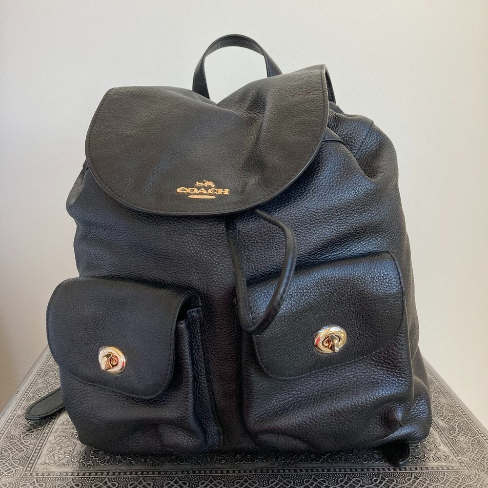Coach Pebbled Leather Backpack